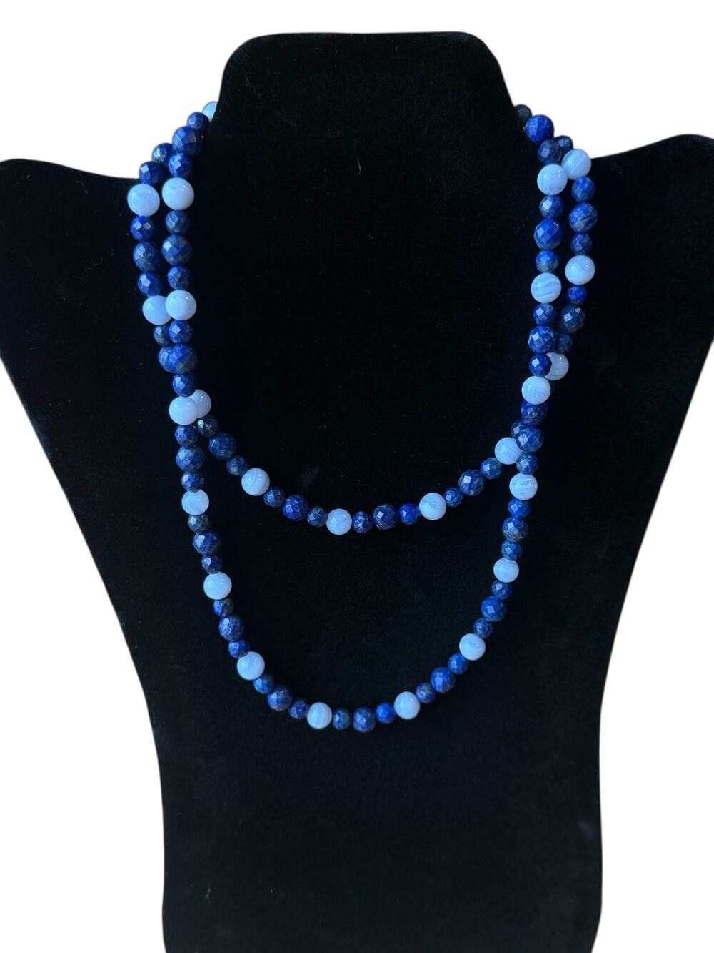 Royal and Light Blue necklace